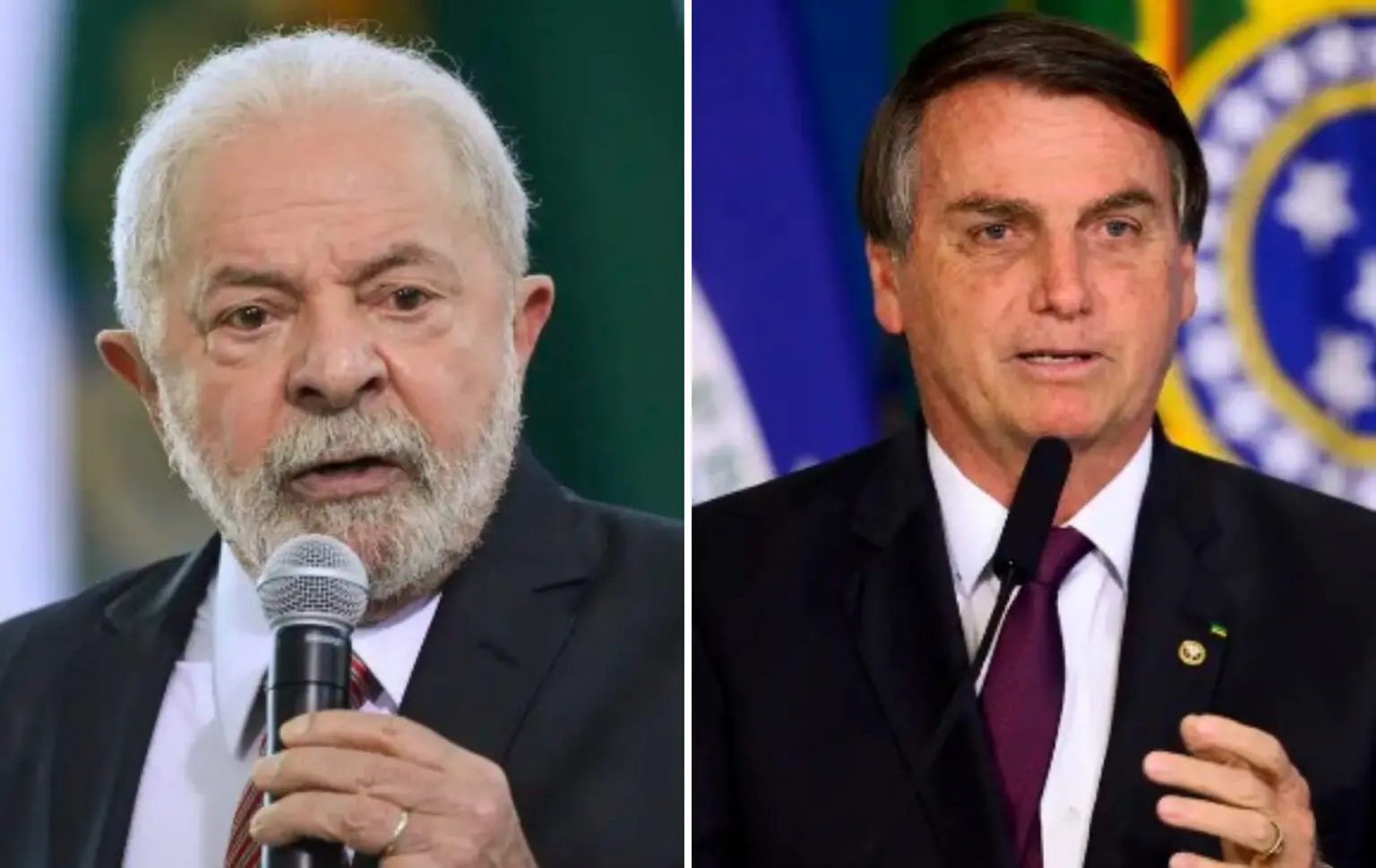 Lula e Bolsonaro, principais lideranças do PT e PL. | Fotos: Agência Brasil.