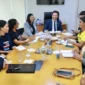 Secretário-chefe de gabinete do prefeito, Carlos Júnior durante reunião com representantes do Sintet – Regional Palmas – Foto Flávio Cavalera