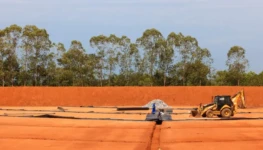 Obra de ampliação do Aterro Sanitário de Palmas é para construção da 7ª célula de disposição de rejeitos – Foto Regiane Rocha