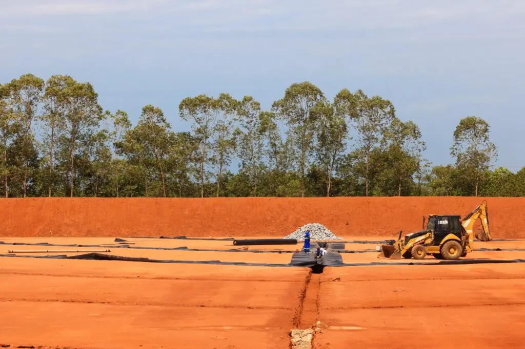 Obra de ampliação do Aterro Sanitário de Palmas é para construção da 7ª célula de disposição de rejeitos – Foto Regiane Rocha