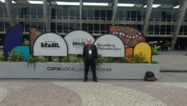 Presidente da FMA, Isac Braz da Cunha, representou o prefeito Eduardo Siqueira Campos no Fórum de Líderes Locais da COP30 no Rio de Janeiro – Foto FMA