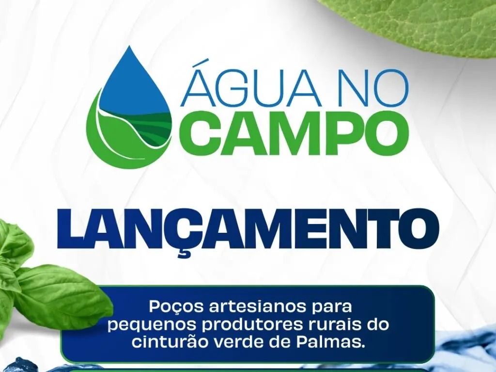 A previsão é que cerca de 350 famílias recebam poços em suas propriedades ou região – Foto Secom Palmas Publicidade