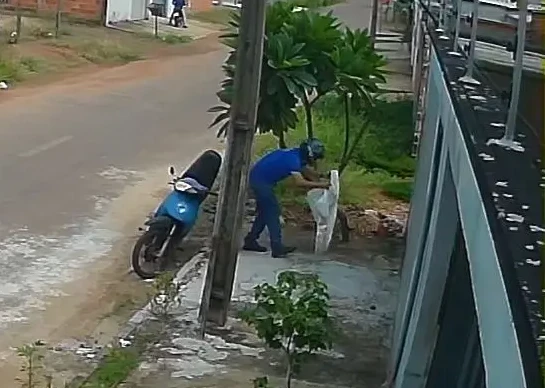 Crime de maus tratos a animais foi flagrado por câmera de segurança (1)