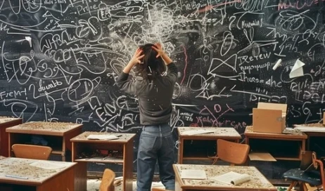 chaotic-classroom-crisis-stockcake