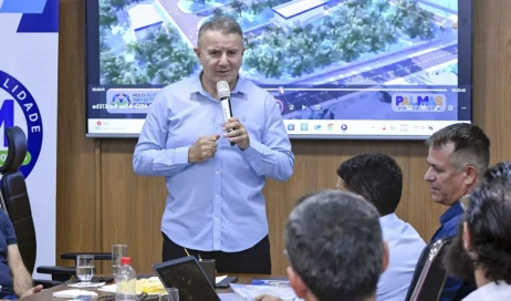 Prefeito Eduardo Siqueira Campos fala da relevância do Selo SIM para a valorização do produtor rural - Foto Mariana Di Pietro