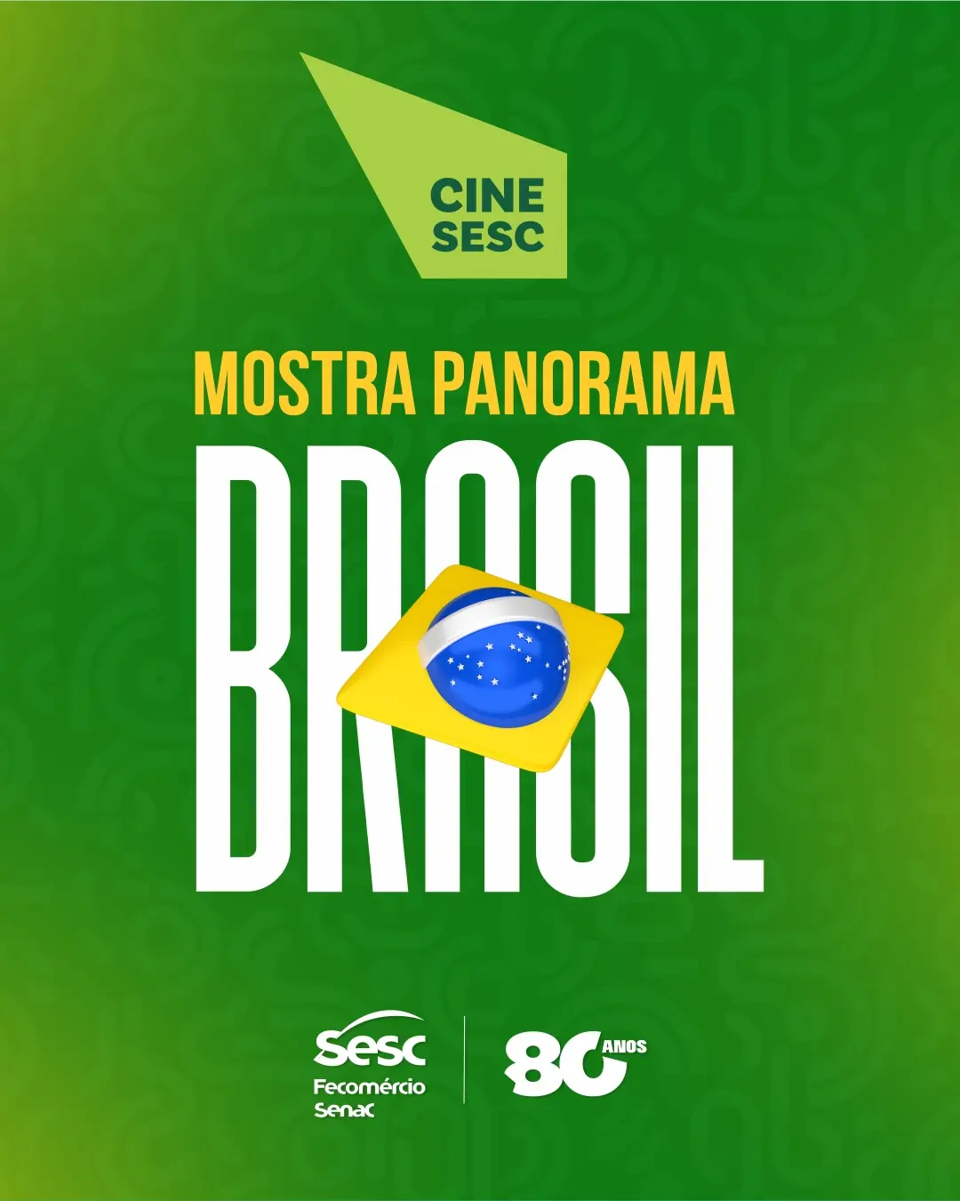 Aqui tem CINEMA NACIONAL! 🇧🇷🎬💙💛Em junho, confira a nossa nova mostra Panorama Brasil no Cin